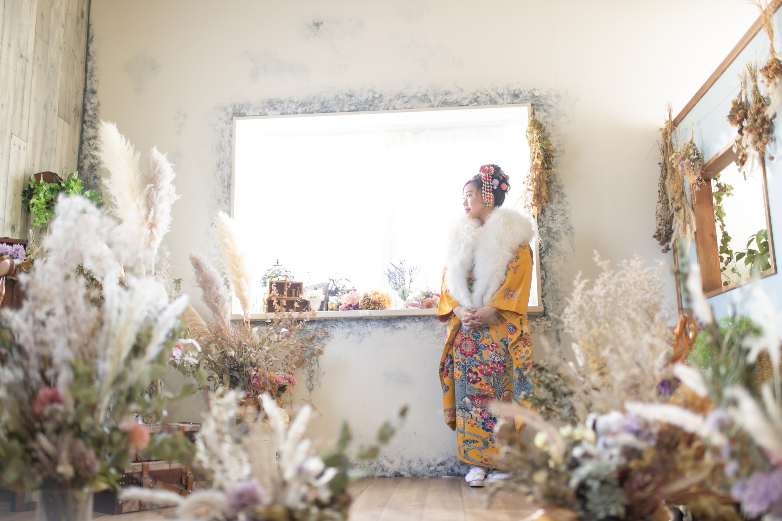 【大分・成人式前撮り】振袖姿に喜ぶお母さん♪撮影中に見える親子の時間